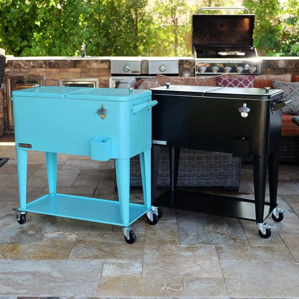 Permasteel 80 Qt. Black Chest Cooler by Unbranded - Image 5