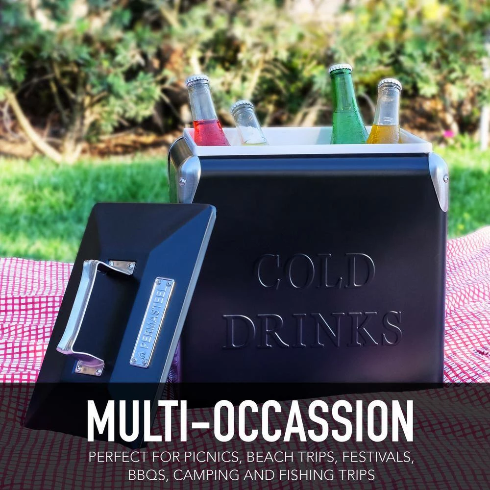14 Qt. Portable Cooler in Black by PERMASTEEL - Image 5