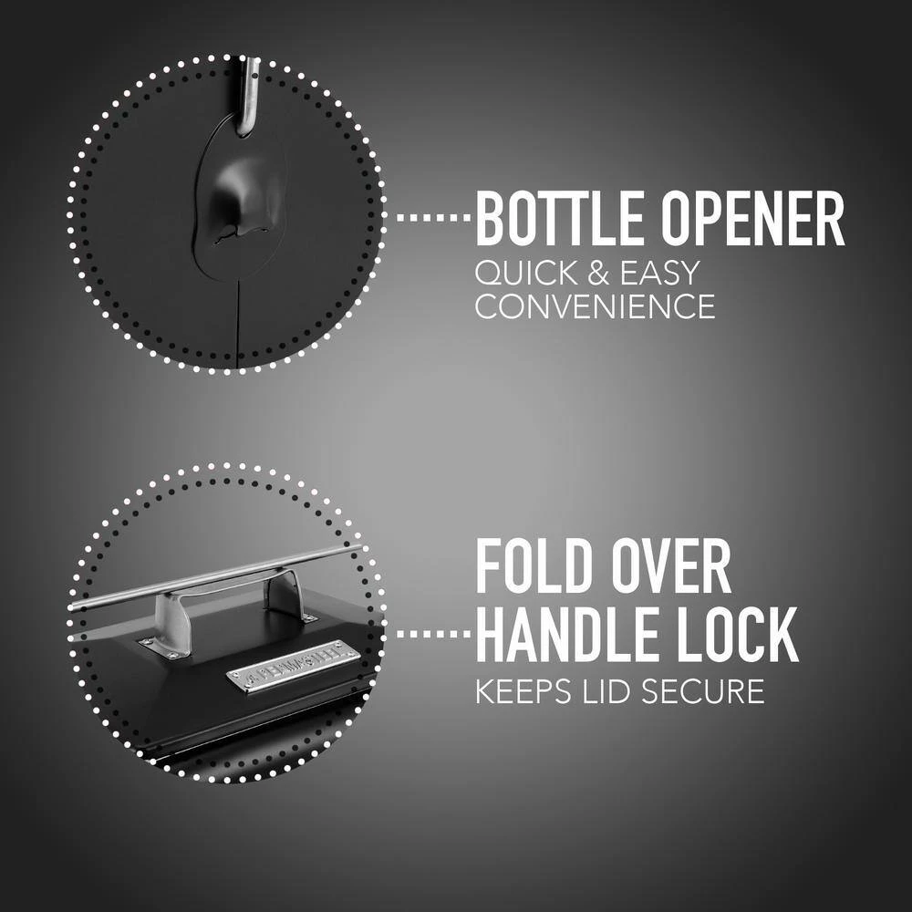 14 Qt. Portable Cooler in Black by PERMASTEEL - Image 7