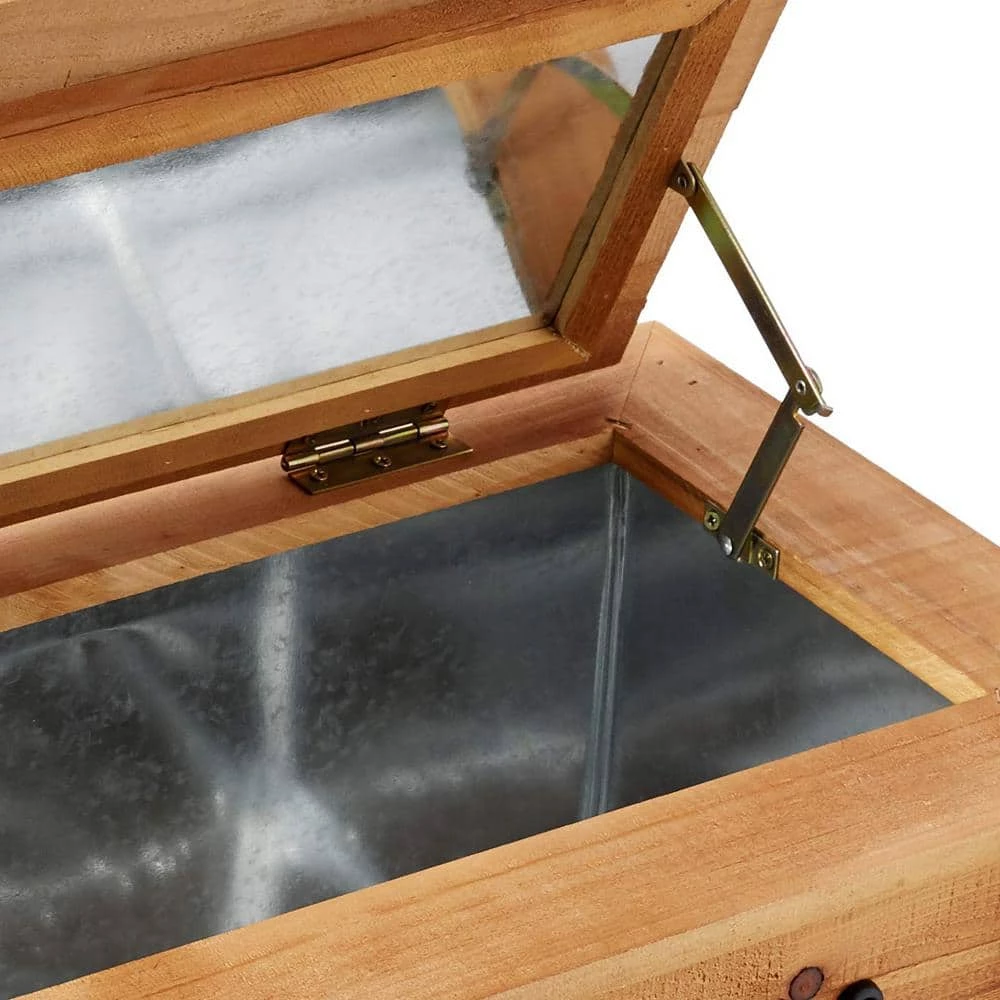 45 Qt. Wooden Patio Cooler w/Mountain Emblem by BACKYARD EXPRESSIONS PATIO · HOME · GARDEN - Image 4