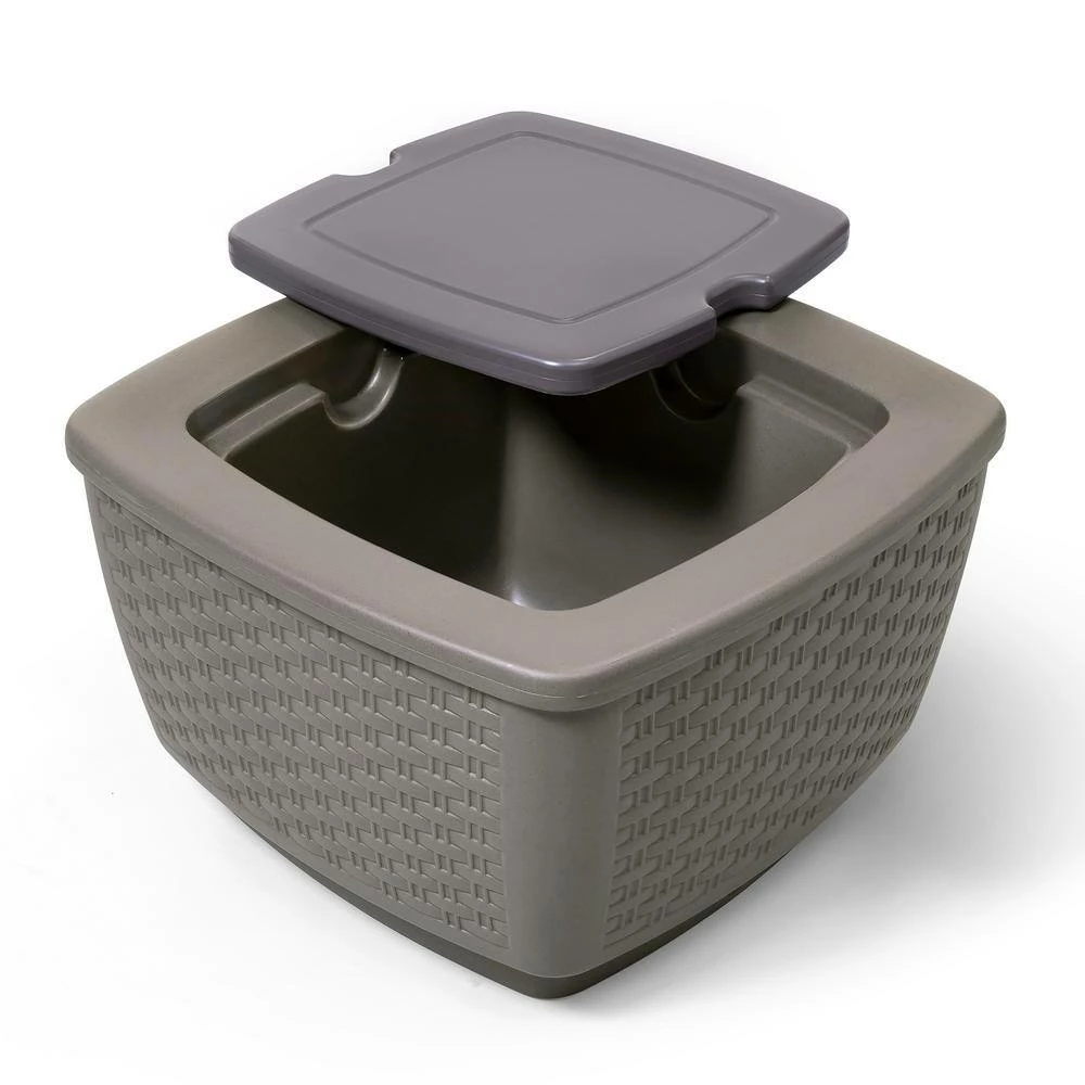 8 Qt. Plastic Just Chillin Patio Table & Ice Bin Cooler by Step2 - Image 2