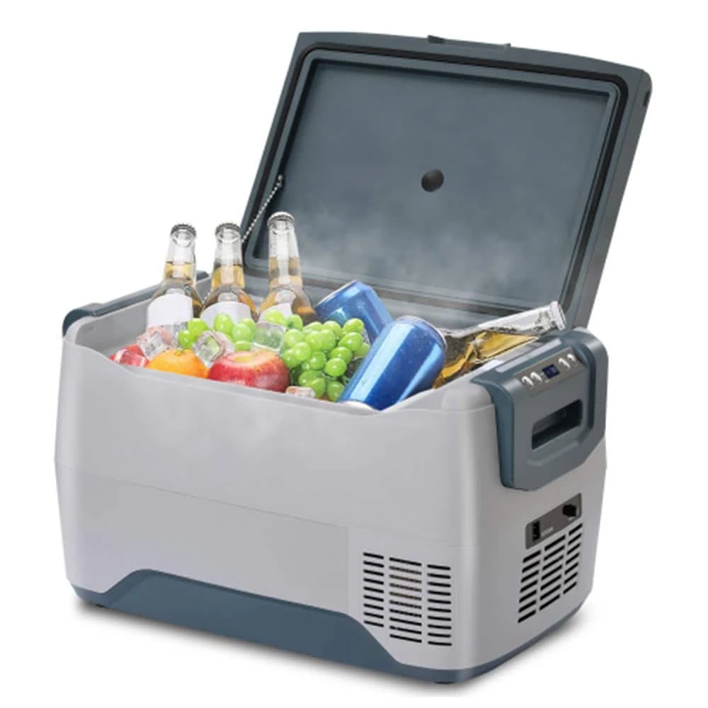 37 qt. 12/24-Volt DC Portable Freezer Cooler Car Chest Cooler Compressor Freezer with Travel Refrigerator for Outdoor by Afoxsos