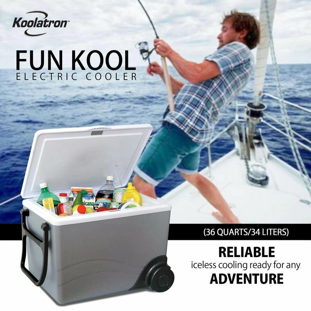36 Qt. (34 L) Thermoelectric Wheeled Kool Kaddy Cooler by Unbranded - Image 3