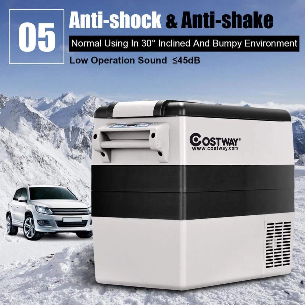 55 Quarts Portable Electric Car Chest Cooler Refrigerator/Freezer Compressor Camping by Costway - Image 6