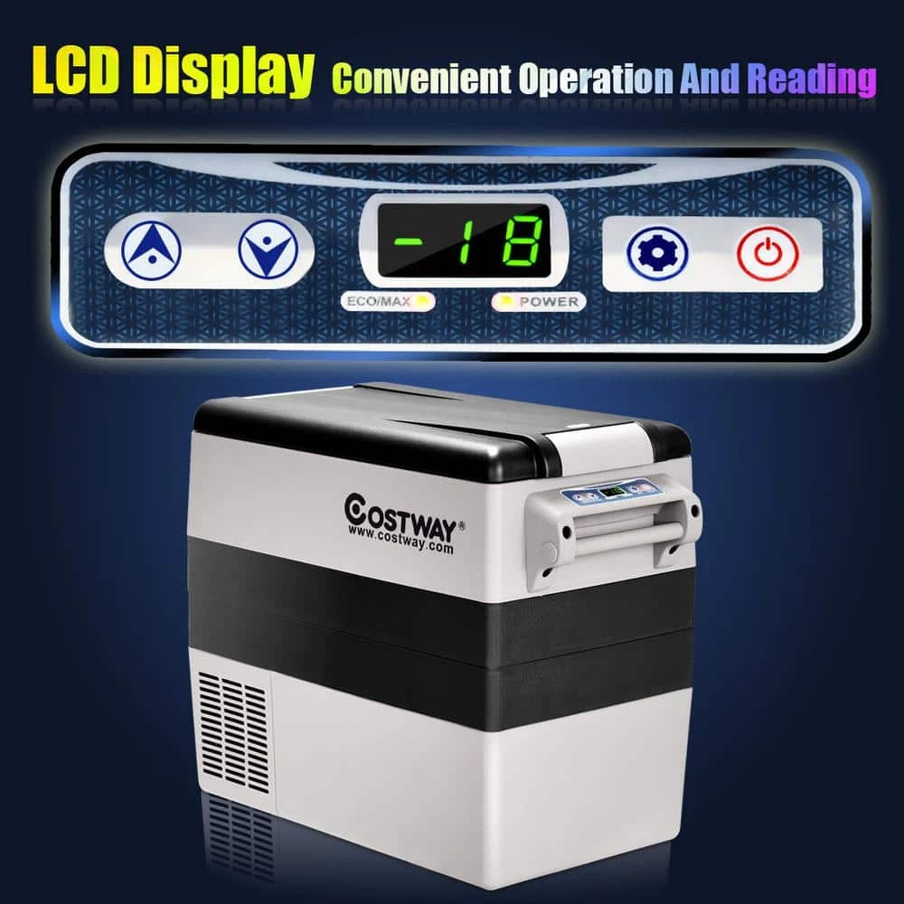 55 Quarts Portable Electric Car Chest Cooler Refrigerator/Freezer Compressor Camping by Costway - Image 5