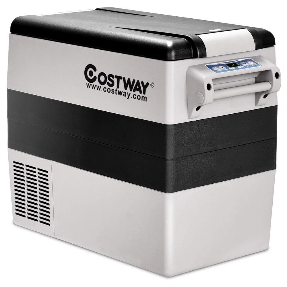 55 Quarts Portable Electric Car Chest Cooler Refrigerator/Freezer Compressor Camping by Costway