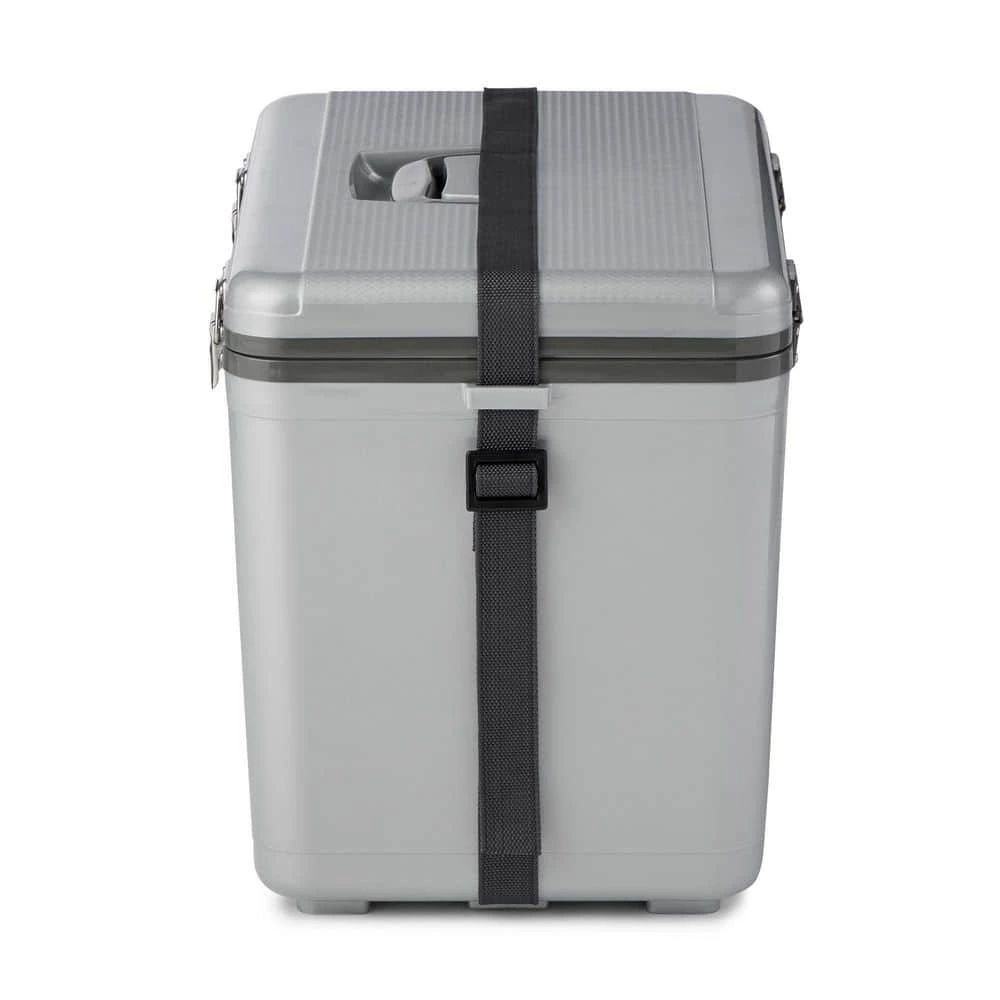 30 qt. 48 Can Leak-Proof Compact Insulated Airtight Drybox Cooler, Silver by Engel - Image 3