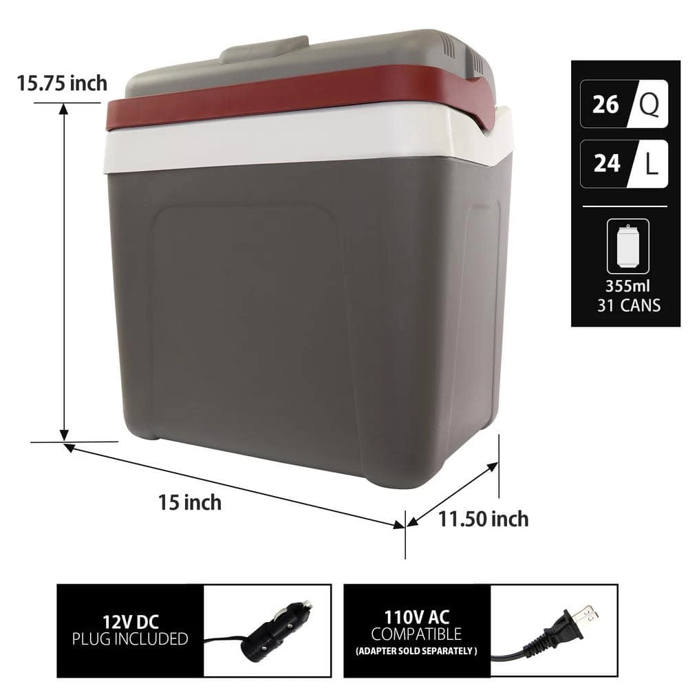 Fun Kool P25 Thermoelectric Iceless 12V Personal Cooler, 24L (26 qt.), Made in North America by Koolatron - Image 9