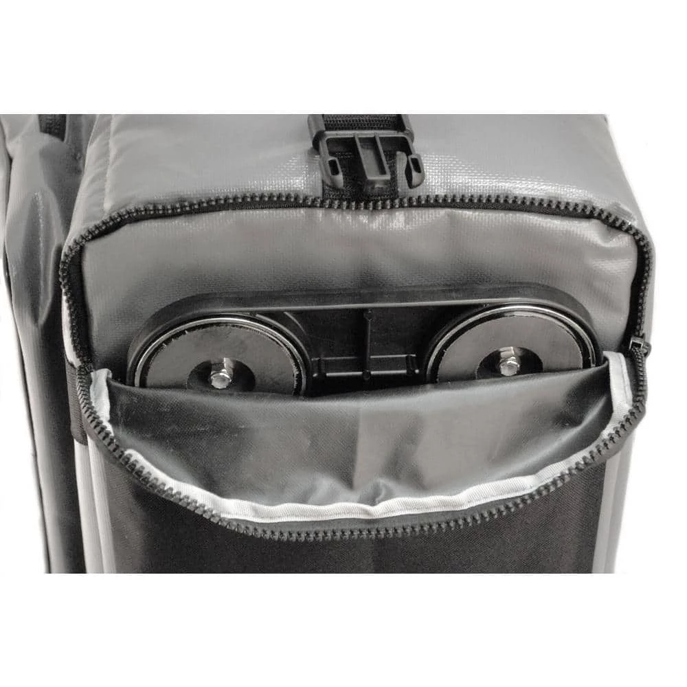 Magnetic Grey 24 cans soft cooler with zippered pouch by Magnacool - Image 5