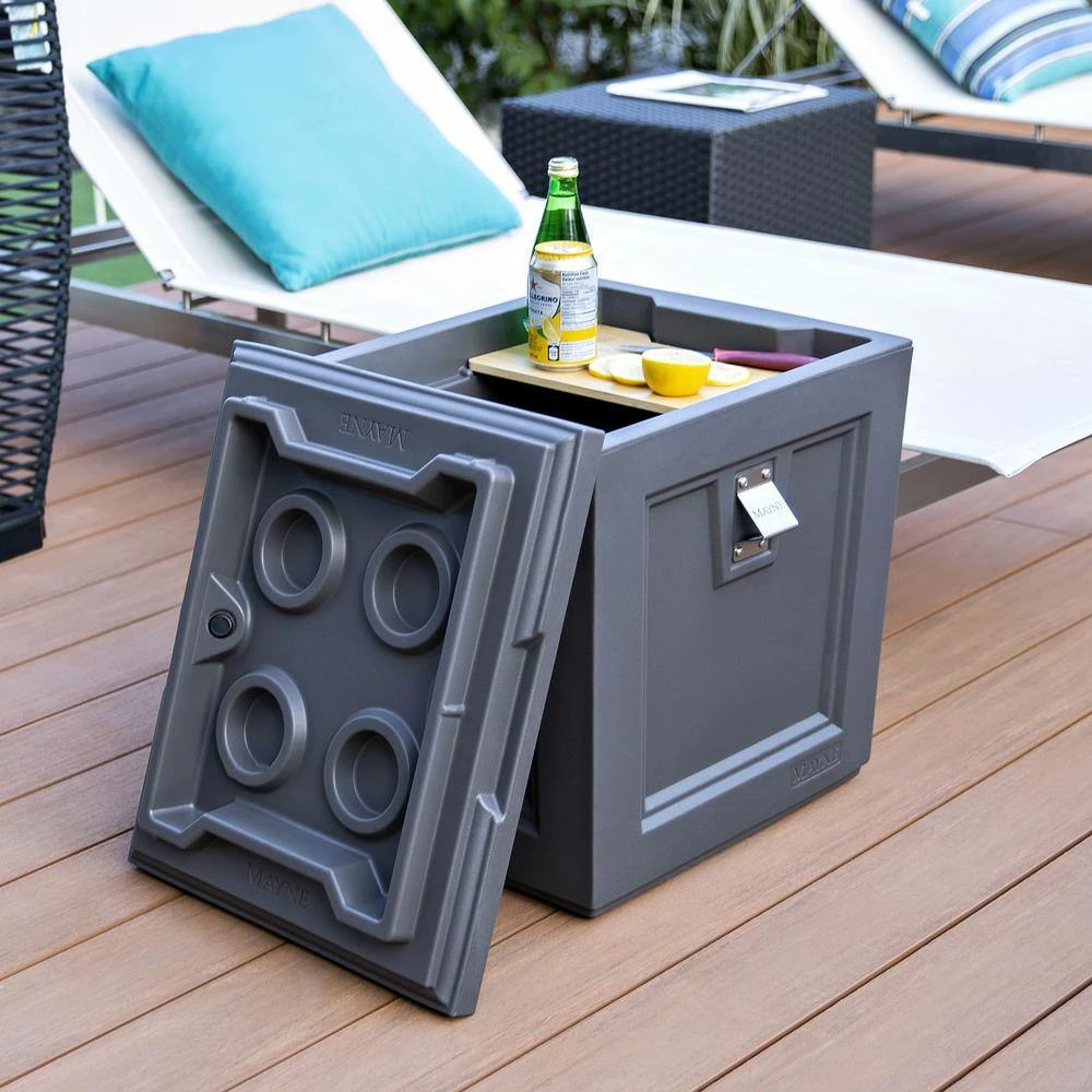 Fairfield 50 qt. Graphite Grey Patio Cooler by Mayne - Image 7
