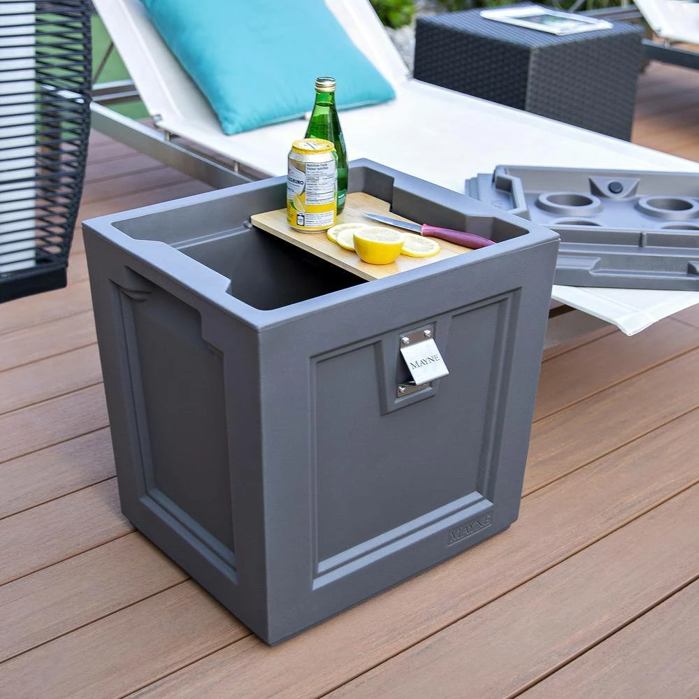 Fairfield 50 qt. Graphite Grey Patio Cooler by Mayne - Image 6