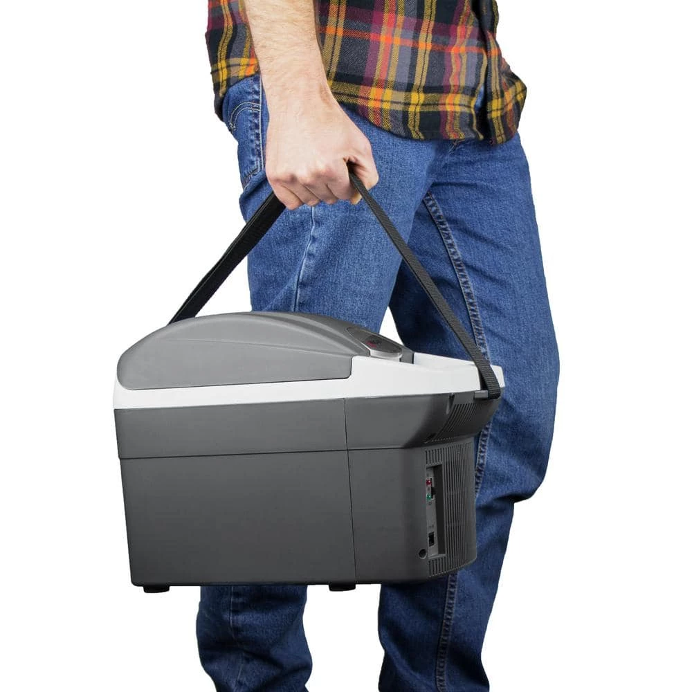 12-Volt 6 Qt. Chest Cooler/Warmer with Carry Strap by Wagan Tech - Image 2