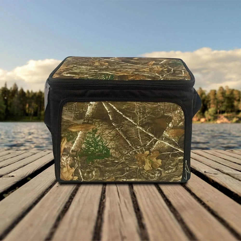 Kool Zone 24 Can Insulated Cooler Bag with Hard Liner in Realtree Edge Camo by Brentwood - Image 5