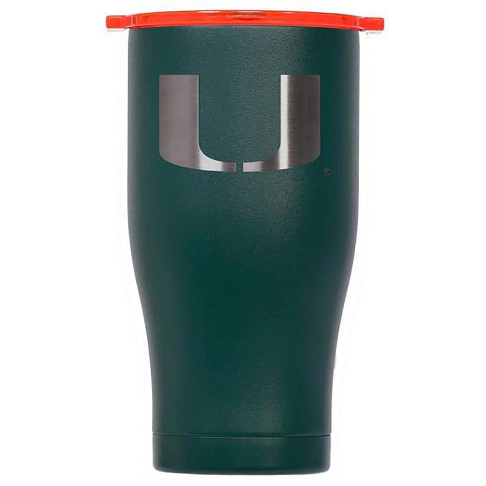 27oz Chaser Green/Orange Laser Etched - U of Miami (FL) by ORCA