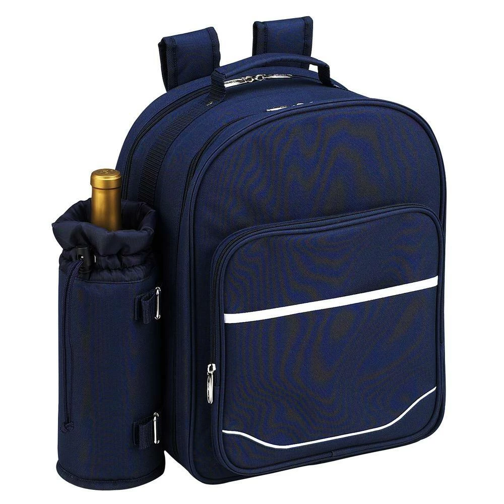 Deluxe Equipped 2-Person Picnic Backpack in Bold Navy by Unbranded - Image 2
