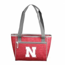 Nebraska Crosshatch 16 Can Cooler Tote by logobrands