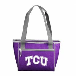 TCU Crosshatch 16 Can Cooler Tote by logobrands