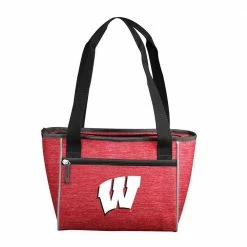 Wisconsin Crosshatch 16 Can Cooler Tote by logobrands