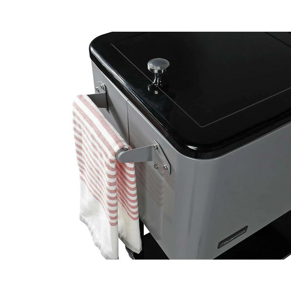 80 qt. Grey and Black Chest Cooler with Bottle Opener by Pearington - Image 3