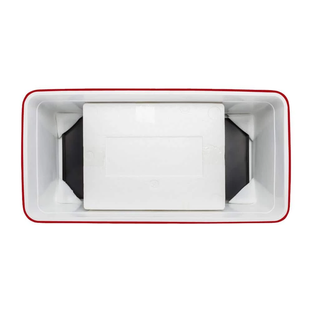 80 qt. Red Rolling Beverage Jug Cooler by Karl home - Image 5