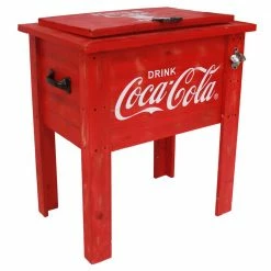 Vintage Red 65 Qt. Coca-Cola Cooler by Leigh Country