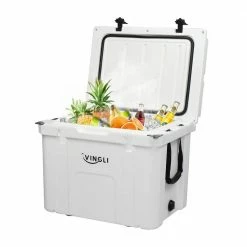 55 qt. Camping Cooler Outdoor Heavy Duty Rotomolded Cooler, Hard Cooler Ice Chest for Hiking, Fishing, Picnic by VINGLI