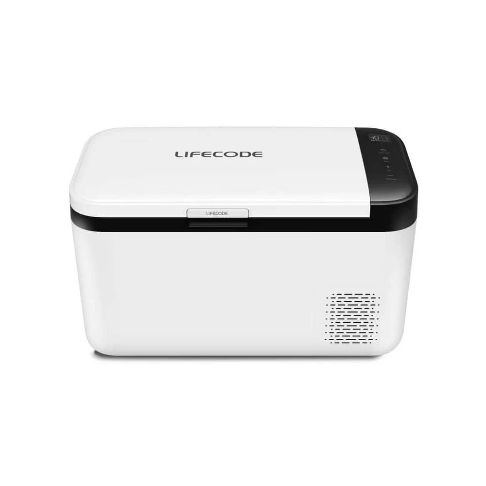 2.5 cu. ft. Car Mini Fridge Cooler in White by Flynama