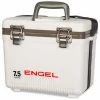 7 .5 qt. Live Bait Cooler with 2-Speed Aerator Pump and Carry Handles, White by Engel