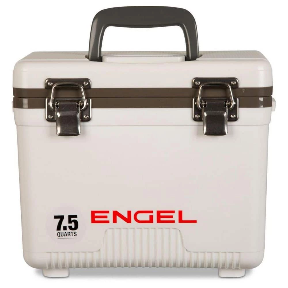 7 .5 qt. Live Bait Cooler with 2-Speed Aerator Pump and Carry Handles, White by Engel - Image 2
