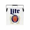 Miller Lite Retro Ice Chest Beverage Cooler with Bottle Opener 13L (14 qt.) 18 Can, White and Blue by Koolatron