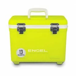 13 Qt. Leak Proof Odor Resistant Insulated Cooler Drybox, Yellow High Viz by Engel