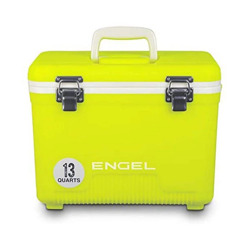 13 Qt. Leak Proof Odor Resistant Insulated Cooler Drybox, Yellow High Viz by Engel